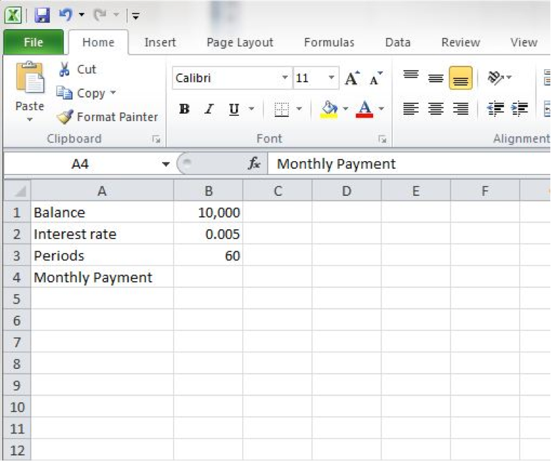 Car Payment Chart