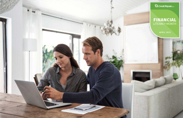 couple checking credit history