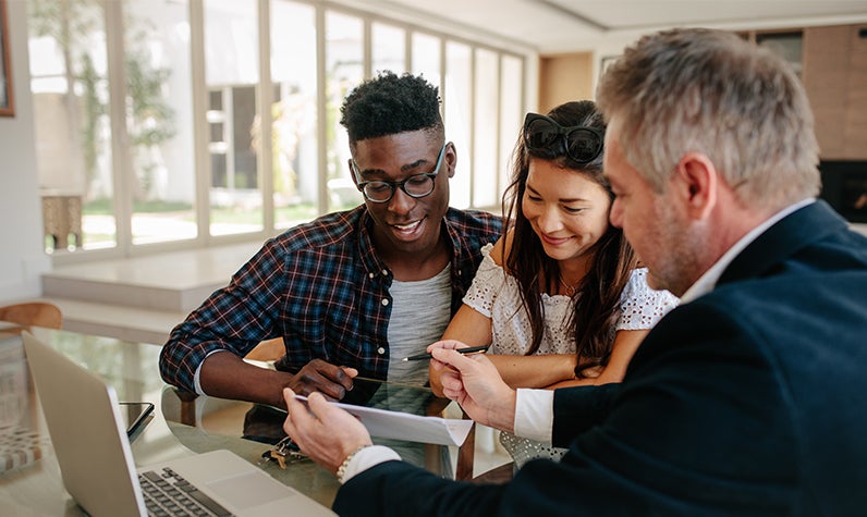 A couple apply successfully for a home loan together.