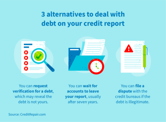 3 alternatives to deal with debt on your credit report