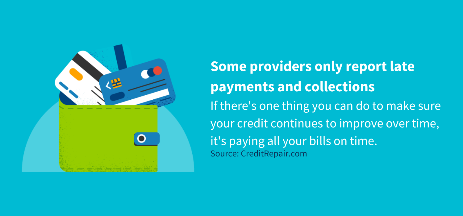 If there's one thing you can do to make sure your credit continues to improve over time, it's paying all your bills on time. 