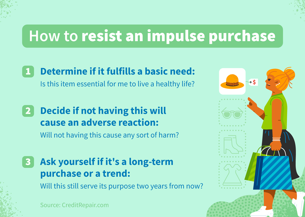 How to resist an impulse purchase