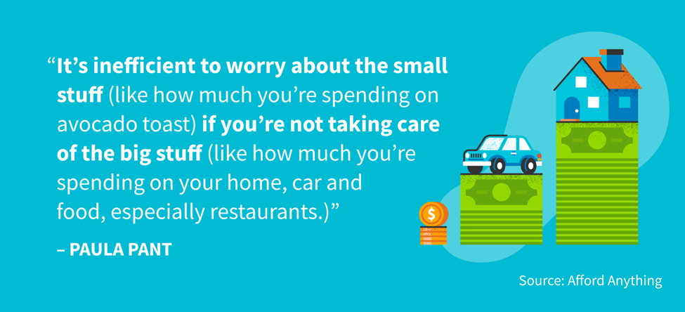 It's inefficient to worry about the small stuff.