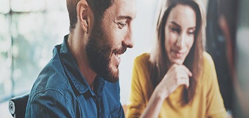 man and woman together